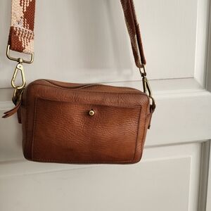 Madewell Tan Leather Crossbody Bag